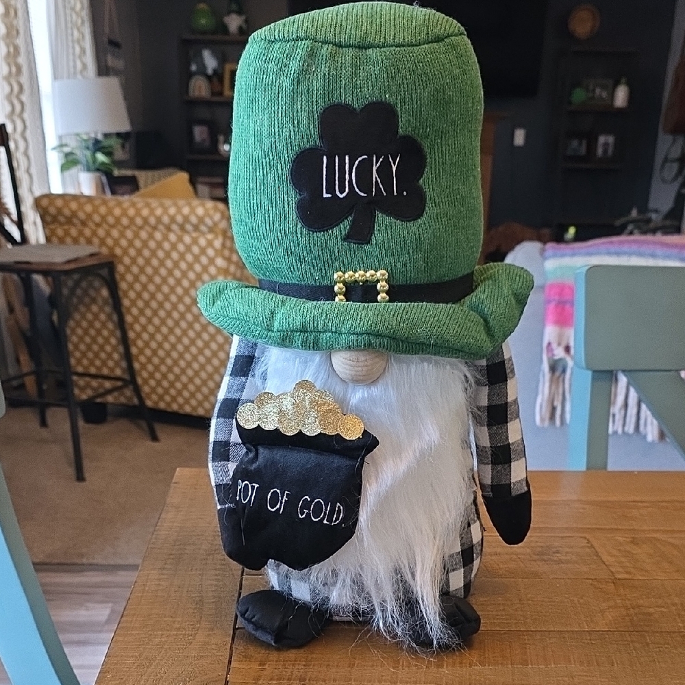 Lucky Gnome St. Patrick's Day Decoration. Height 16 Inches